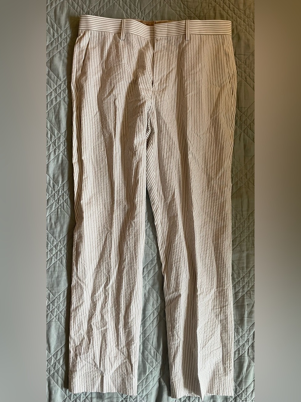 J. CREW Ludlow Slim-fit suit pant in cotton seersucker Size 31 NWD $218 CR095 - Picture 6 of 8